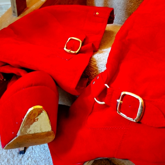 Red Stiletto Stripper Boots - Picture 2 of 4